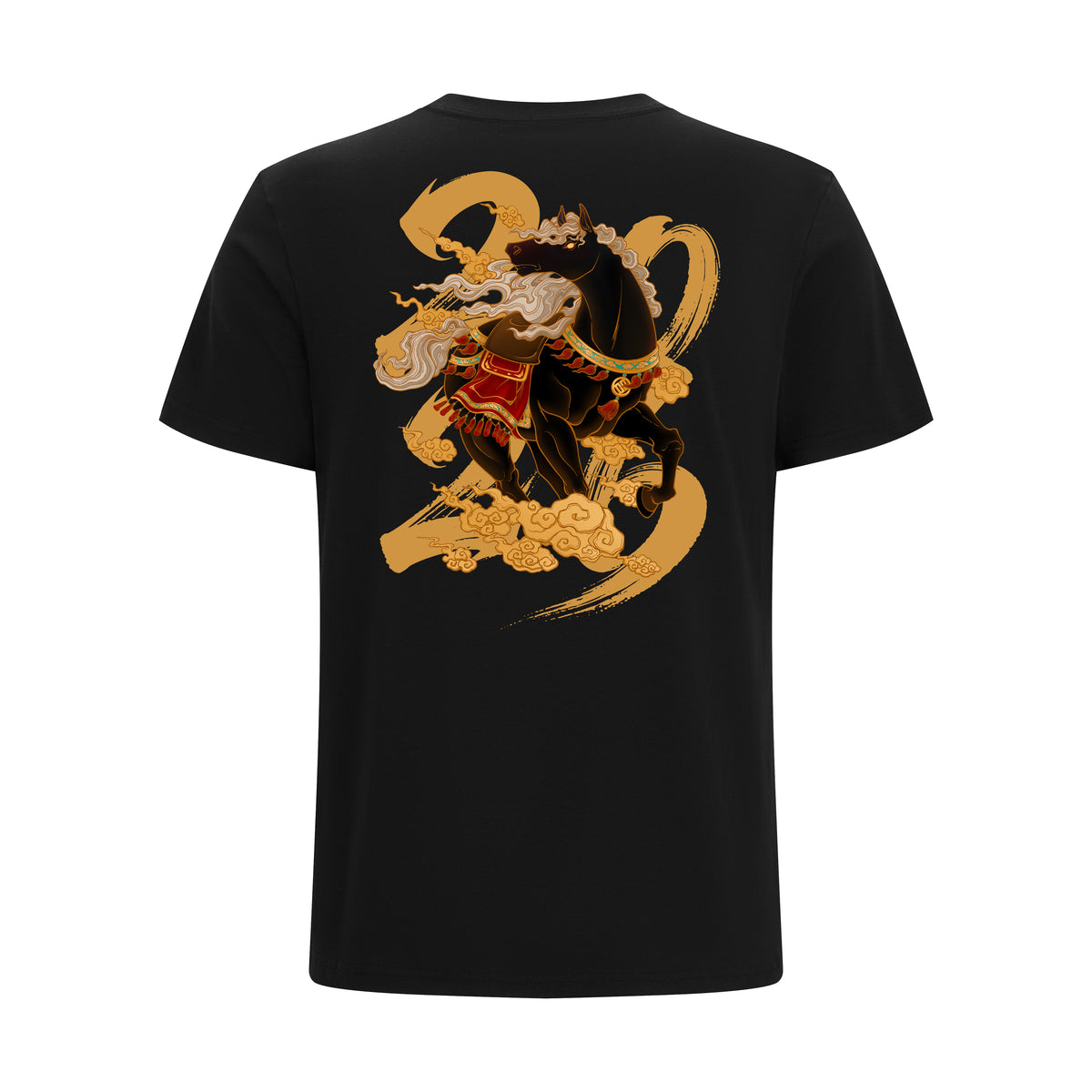 LUXIAOJUN Sportswear Men's T-shirt Horse Year Limited Edition
