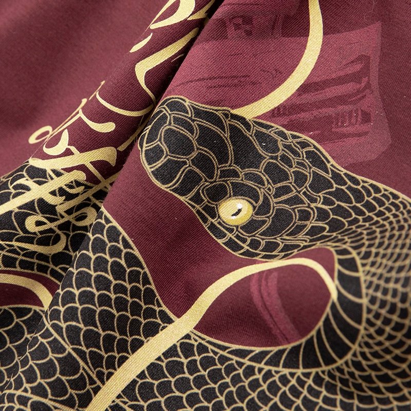 LUXIAOJUN Sportswear Men's T-shirt Snake Year Limited Edition