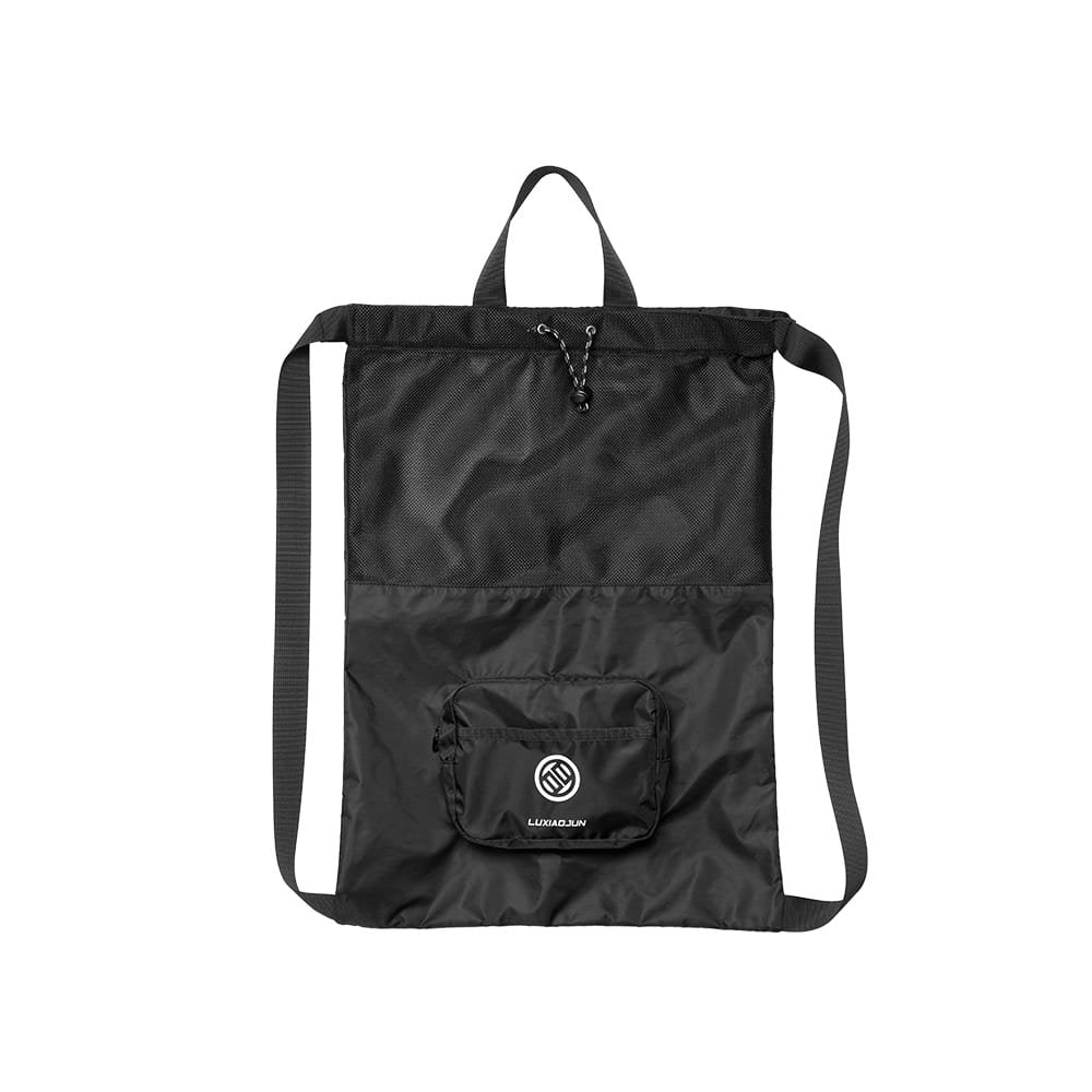 LUXIAOJUN Mesh Drawstring Backpack Training Gymsack