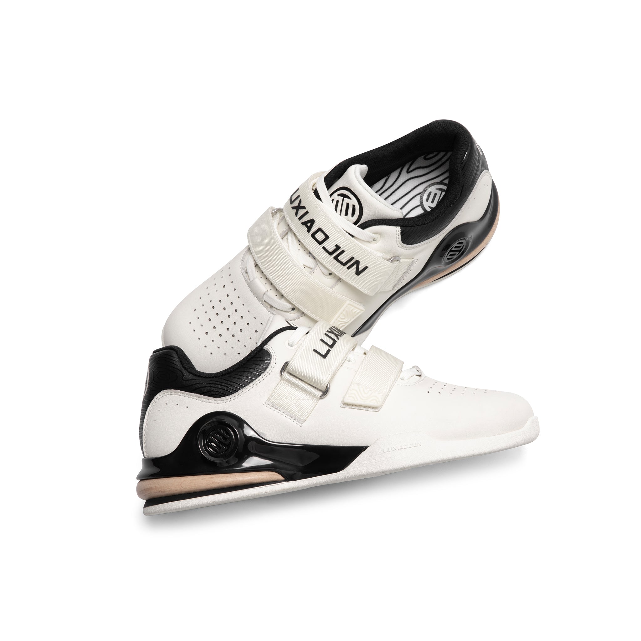 LUXIAOJUN Wooden-Heel Weightlifting Shoes