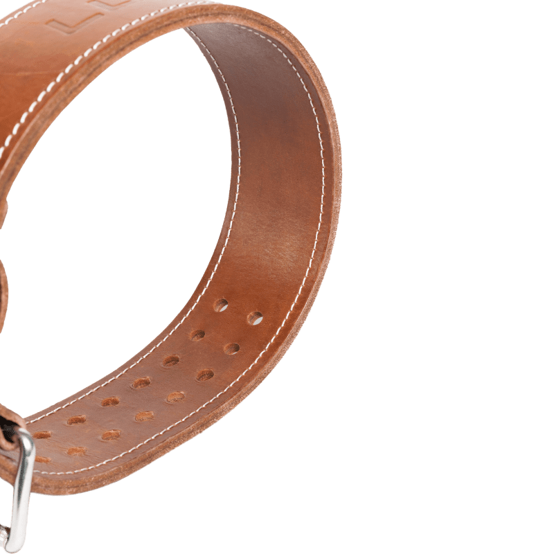 LUXIAOJUN Leather Weightlifting Belt
