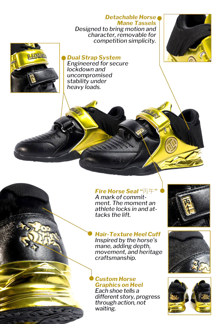 LUXIAOJUN Weightlifting Shoes - Horse Year Limited Edition