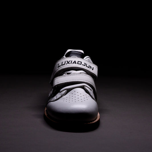 LUXIAOJUN Heritage Lifter 1.0 - Genuine Leather Weightlifting Shoes - Heritage White