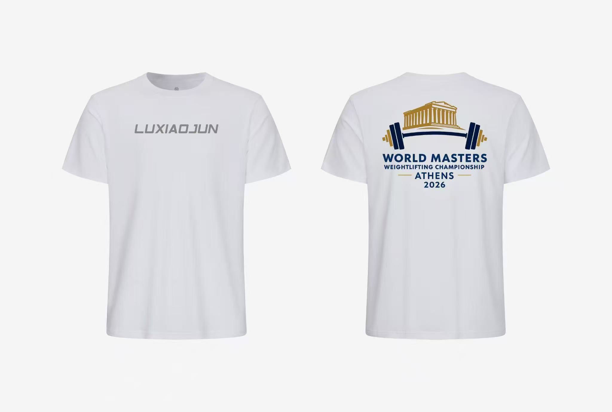 World Masters Weightlifting Championship Athens limited T-shirt (2 souveniers included)