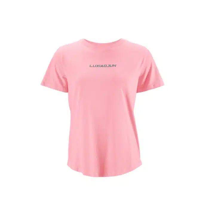 2025 LUXIAOJUN Pink Essential Woman T-shirt