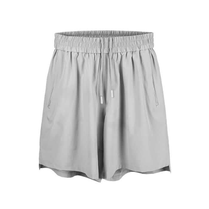 LUXIAOJUN Men's 9" Quick-Dry Lightweight Sports Shorts gray Grey