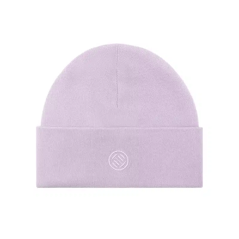 knitted hat purple lilac