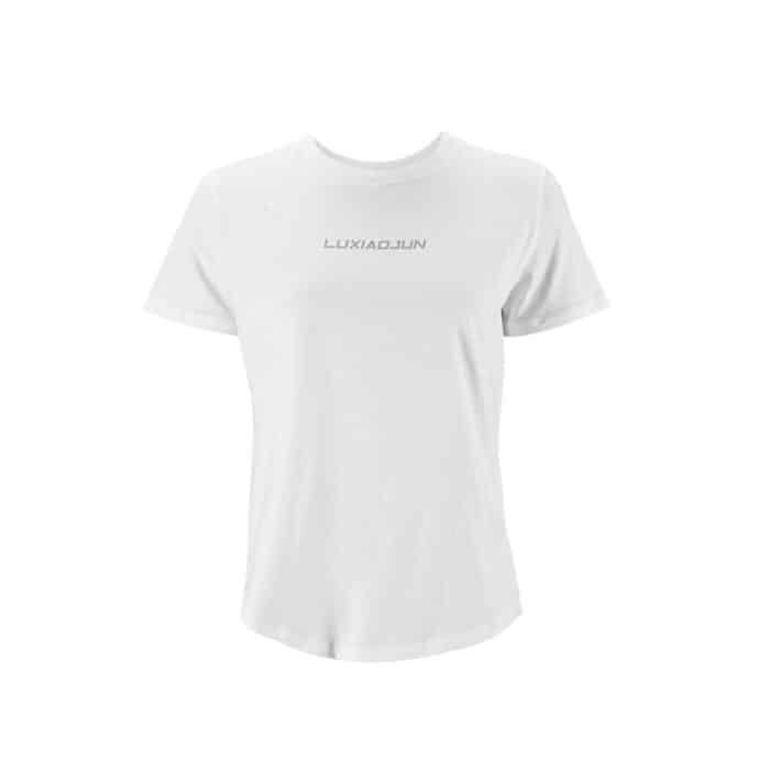 White Woman Essential fitness T-shirt